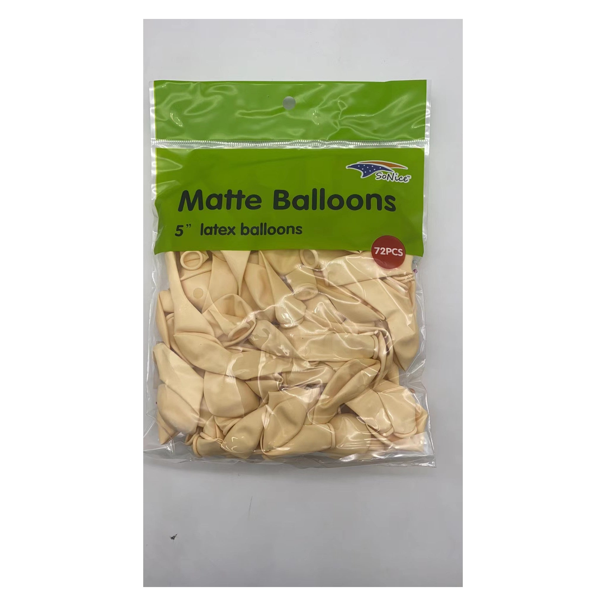 Matte Balloon Ivory 72ct Latex Balloon 5"
